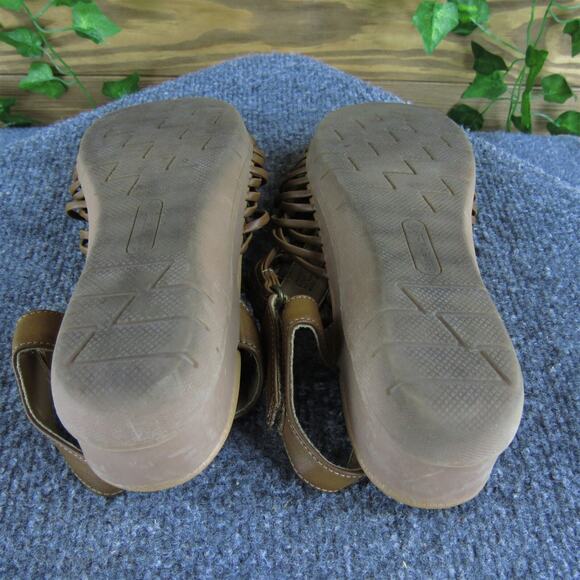 Baretraps Women's Carrie Gladiator Brown Synthetic Sz‎ 9 Medium Gently Used 2025 - Picture 6 of 7